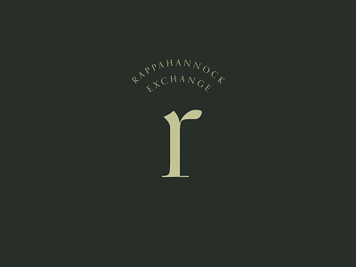 Rappahannock Exchange logo development brand identity branding graphic design interiors retail type typography