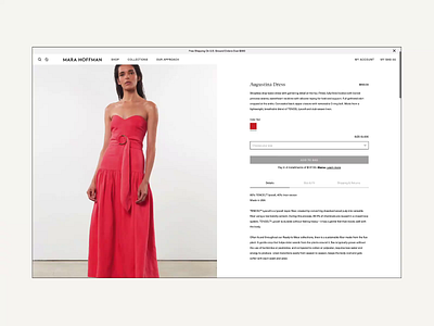 E-commerce product page design ecommerce fashion graphic design retail retouching shopify ui ux web design