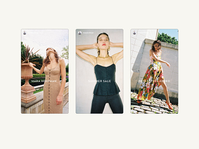Instagram story advertisements advertising branding fashion graphic design instagram instagram stories layout marketing retail web design