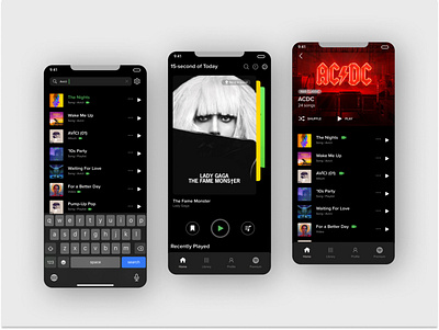 Spotify Redesign app design ui ux