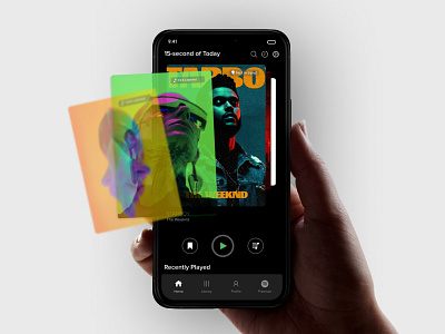 Spotify Redesign app design ui ux