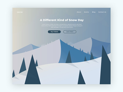 Snow Day design illustration illustrator indesign inspiration inspired ui uiux ux web