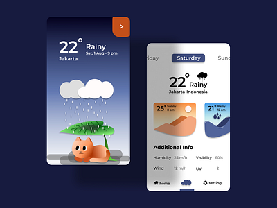 weather app design