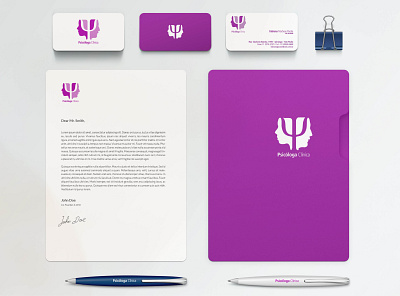 Psicóloga Clínica brand identity branding design design font illustration logo design typography ux design vector