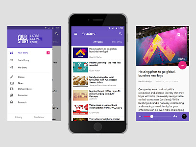 Yourstory - Material Design
