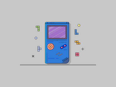 Game Console Illustration