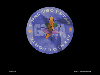 Sticker for Gruta 3d 3d art adventure time art branding design illustration logo typography vector