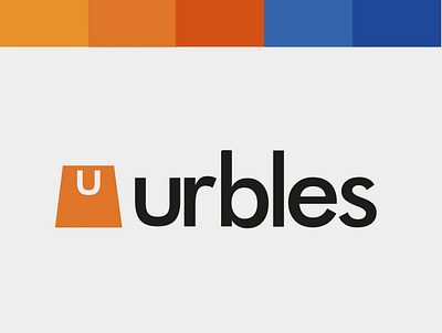 Urbles Logo design 3d 3d art art blender branding design illustration logo typography vector
