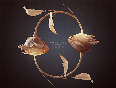 Waveless – Me & U 3d album art album cover flowers illustration typography