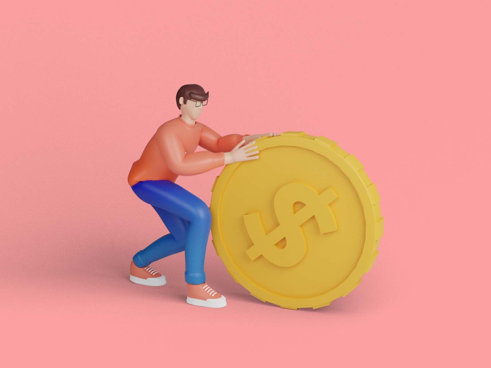 Concept Money collect and save 3d 3d character 3d illustrations banking business cash coin cureency deposit economy finance fund illustration income investment money ui ux design