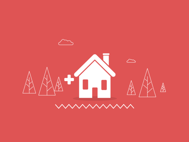 Little House animation design gif house illustration loop tone