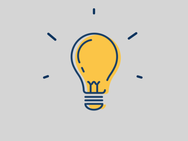 I Have An Idea! animation gif idea lightbulb loop outlines pop strokes