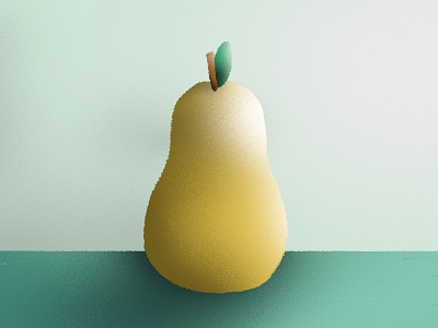 Pear design digital experiments fruit illustration pear study texture