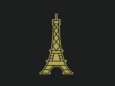 Keep Strong eiffel tower france icon illustration love minimalist