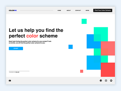 Color Scheme Landing Page