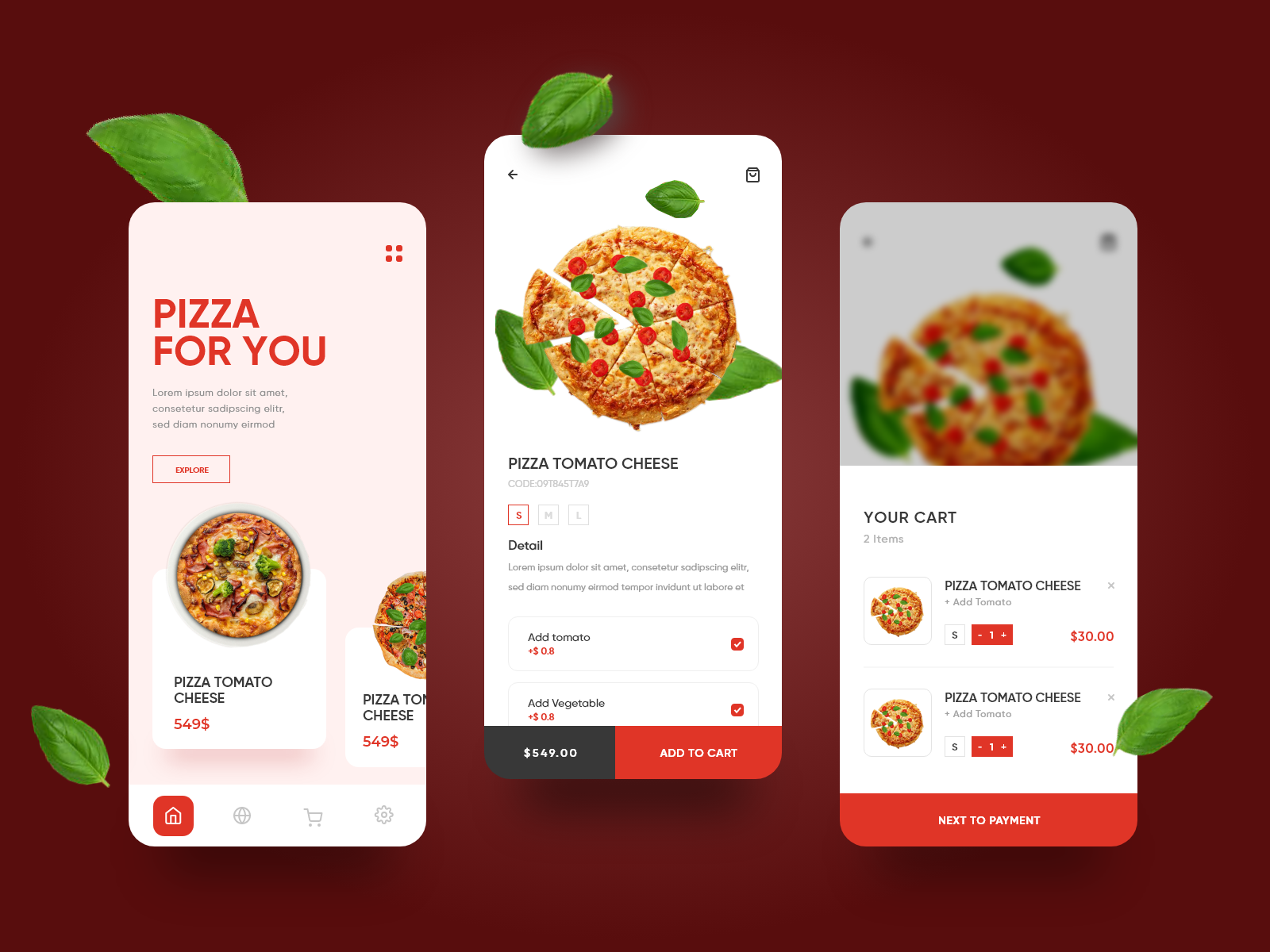 Pizza Product Page Concept by Tien Anh Dang on Dribbble