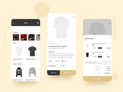 Clothes Store Product Page clothes design ecommerce fashion likeforlike ui uiux