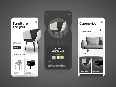 Furniture Concept | UI Design concept design dribbble ecommerce fashion follow follow me furniture likeforlike trend trends ui uidesign uiux