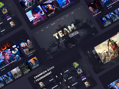 Theme Game Concept concept dark theme dark ui design dribbble game games like likeforlike ui uiux web web design