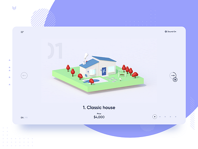 3D Cute House | Website Concept 3d 3d artist 3d interior concept design dribbble ecommerce illustration ui uiux website
