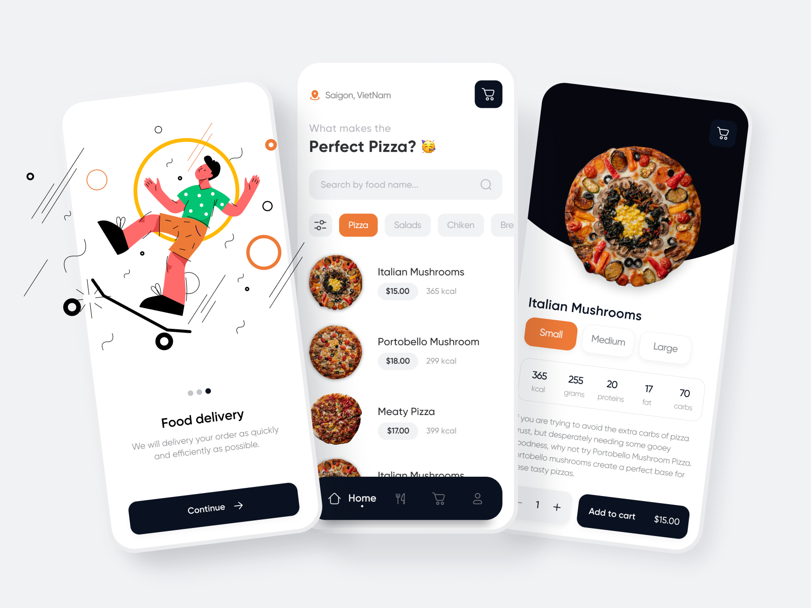 Food Delivery App | UI Design Concept by Tien Anh Dang on Dribbble