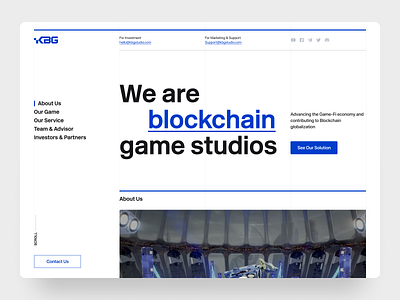 KBG Studio landing page