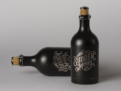 Bottle Label Vintage Typography