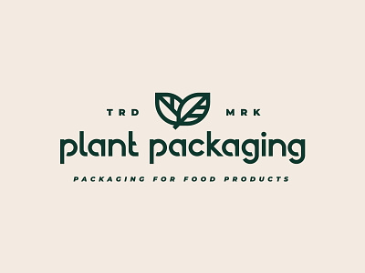Plant Packaging branding leaves leaves logo logo logotype minimal minimalist logo symbol type typography wordmark wordmark logo