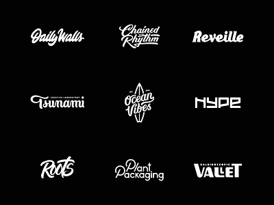 Lettering and logo collection branding handlettering lettering logo logodesign logofolio logos logotype logotypes type type design typography