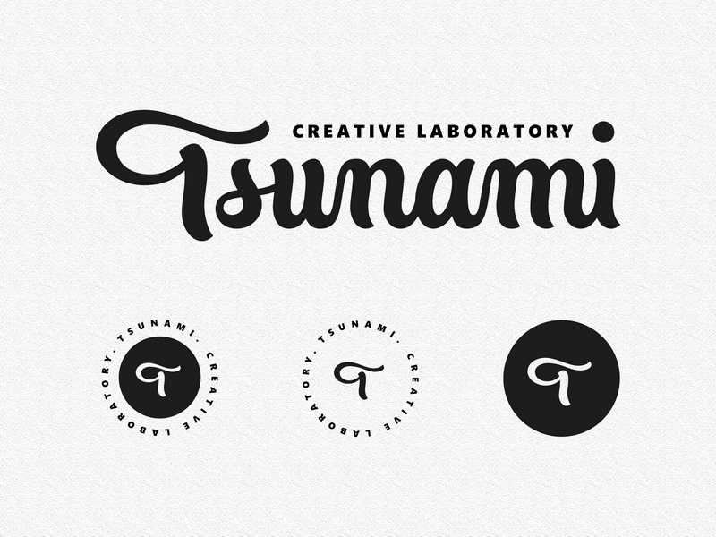 Tsunami script typography type лого леттеринг logodesign logotype handlettering logo lettering