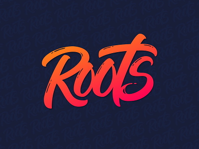 Lettering Logo for ROOTS brushtype handlettering handtype lettering logo logodesign logotype script type typedesign typography vector леттеринг лого