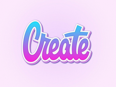 Lettering Logotype "Create"