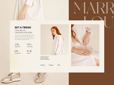 Marry Lou - Ecomm clean design ecommerce fashion minimal modern online store shop ui uiux web design