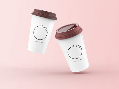 Pibee Coffeeshop Logo awesome logo brand brand design brand identity branding branding concept branding design coffe flat design illustration logo logo design logotype mark minimalist logo minimals mockups simple logo ui visual identity