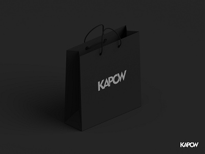 kappow black brand identity branding branding agency logo mark print product product design