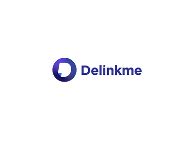 Delinkme Logo brand identity branding company icon logo logotype minimalist logo tech logo