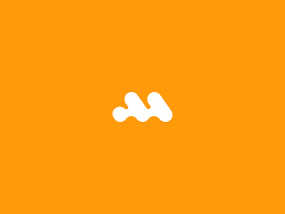 M logo branding company icon logo minimalist print