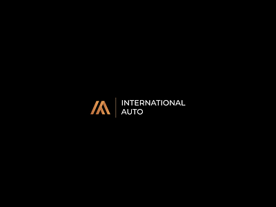 International Logo brand identity branding gold logo logotype minimalist logo premium