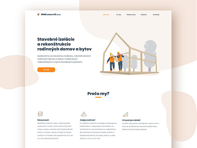 Construction company website design construction construction company flat design flatdesign flatillustration webdesign website website design