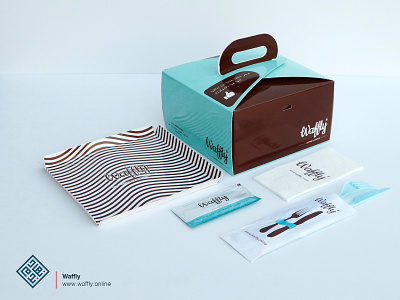 Waffly Printed Items branding graphic design packaging