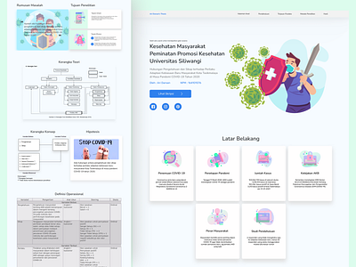 Thesis Presentation Website company graphicdesign ui vector
