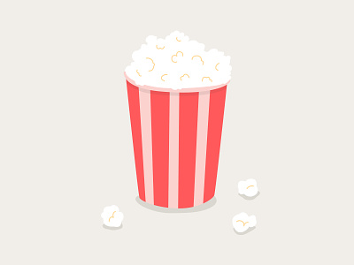 Popcorn illustration movie popcorn