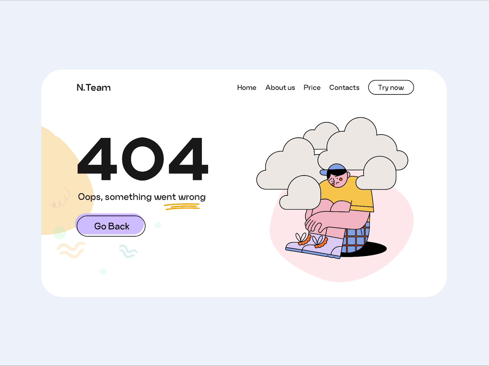 Daily UI - Day 08 - 404 Page 404 404 page daily ui error page not found page ui ux web