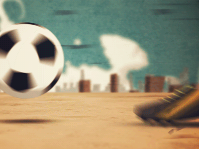 Run after effects animation dribble football loop run run cycle soccer speed video