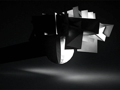 Epileptic Origami: Part 2 3d studio max 3dsmax experiment origami polygons random sculpture test