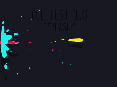 Cel Test - Splash! cel animation frame animation photoshop splash