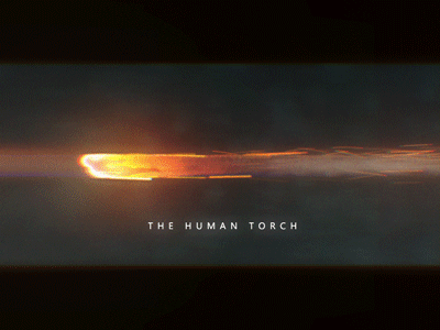 The Human Torch ae after effects clouds fantastic four fire human torch particles particular smoke smoke trail sparks trapcode