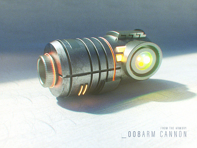 Arm Canon 3D: Daylight Render after effects arm cannon c4d cinema 4d glow laser metroid octane octane render particular samus aran
