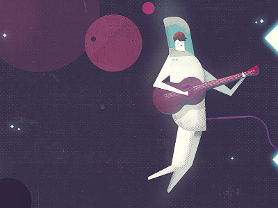 Sad Astronaut acoustic astronaut guitar music planets singing space spaceman
