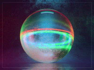 RGB Ball 3d abstract c4d cinema 4d loop octane refraction rgb